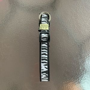 zebra large adjustable dog collar